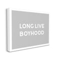 thumbnail image 3 of Stupell Industries Long Live Boyhood Minimal Phrase Inspirational Painting Gallery Wrapped Canvas Print Wall Art, 3 of 5
