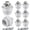 8, variant on Threaded Socket with Metal Lamp Shade Ring, UL Listed Medium Base E26 Light Bulb Socket, Standard Screw-in Bulb Lamp Holder for Halogen LED Bulb (8)