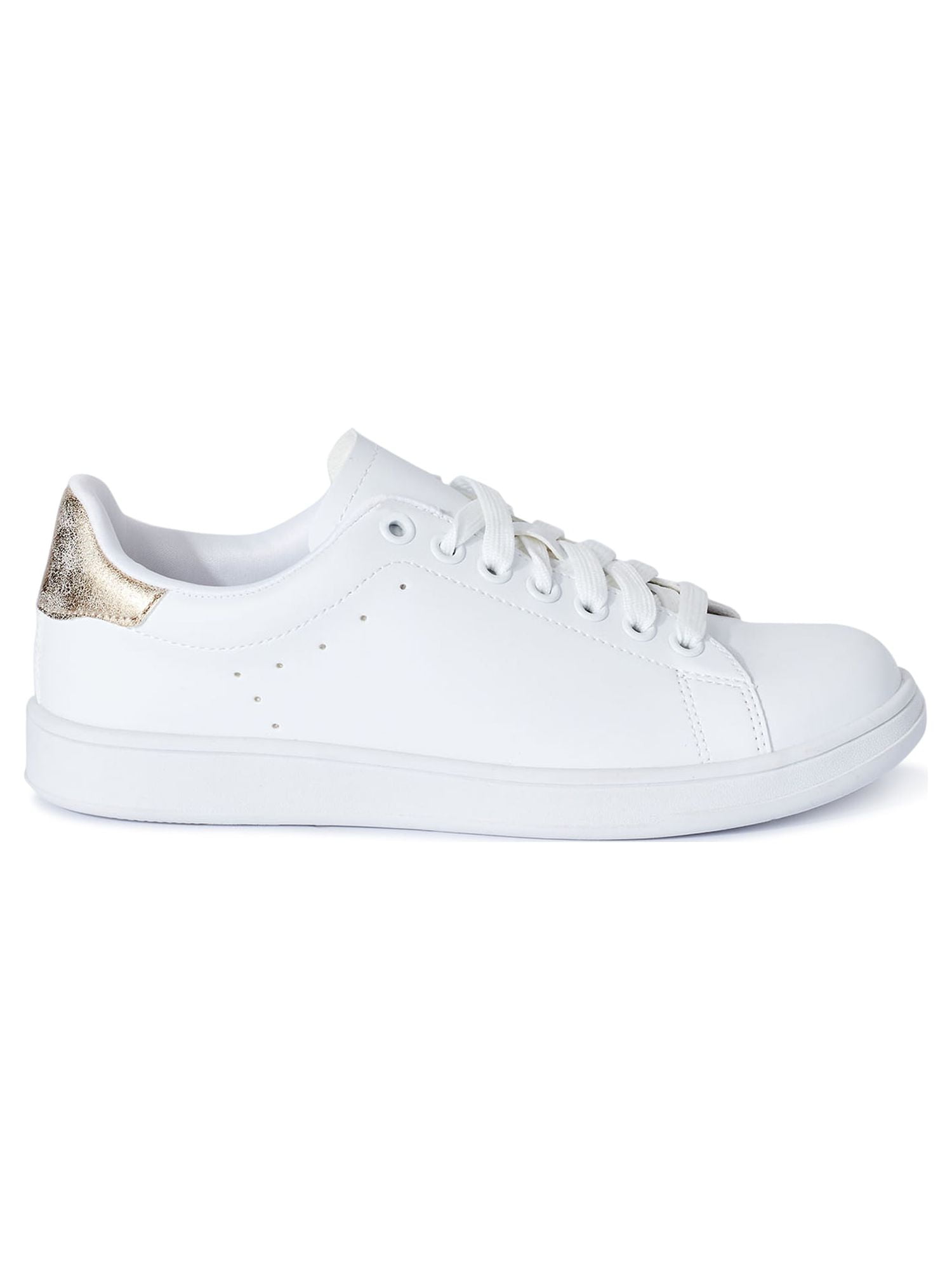 Time and Tru Women's Classic Court Casual Sneaker (Wide Width Available)
