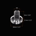 thumbnail image 2 of Unique Bargains M4x6mm Plastic Phillips Bolts PC Pan Head Machine Screws Transparent 100 Pack, 2 of 5