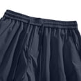 thumbnail image 6 of Besolor Cargo Shorts for Men Wide Leg Drawstring Elastic Waist Lightweight Casual Workout Outdoor Hiking Running Half Pants with Pockets(Medium,Navy), 6 of 7