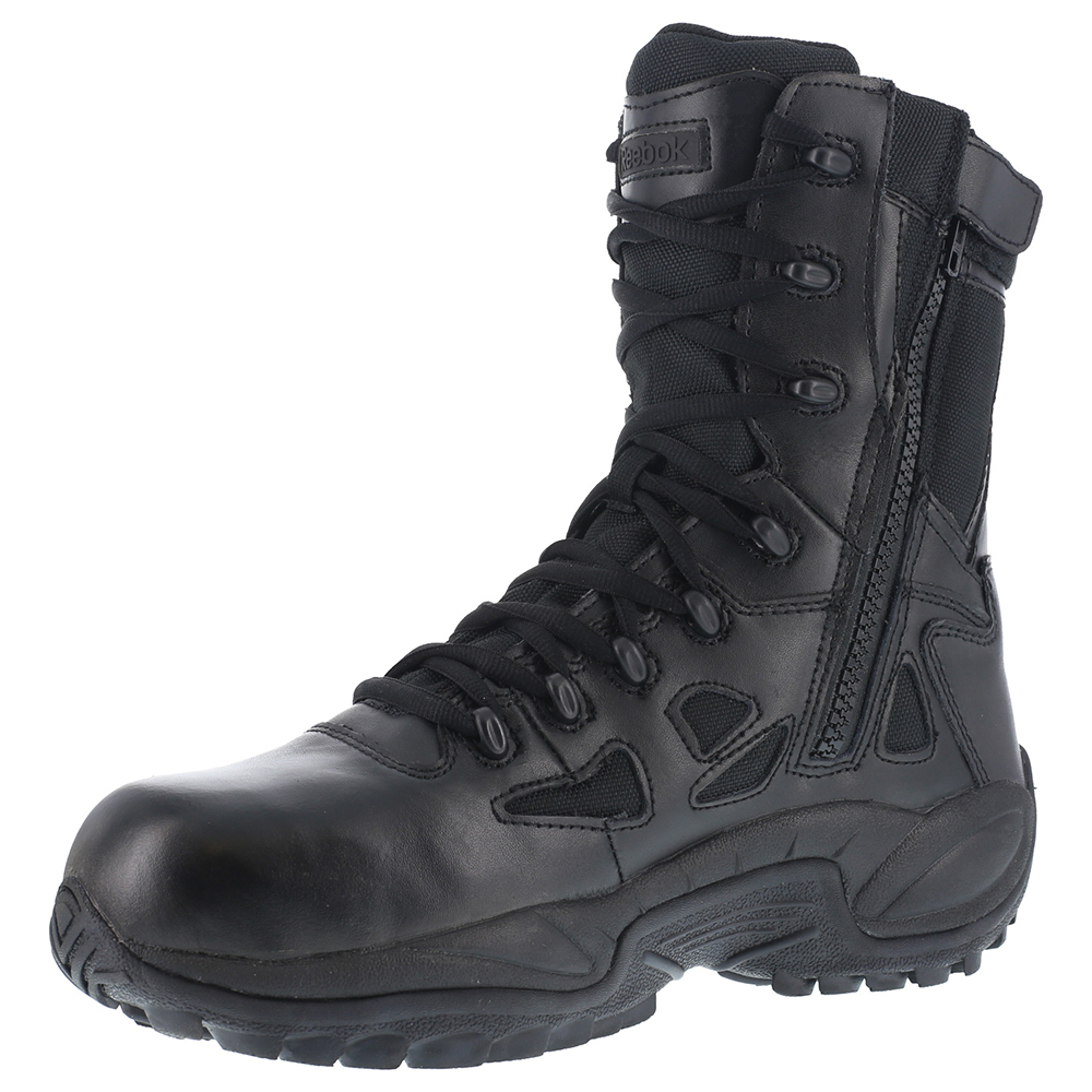 Reebok Work  Mens Rapid Response Rb 8 Inch Side Zip Composite Toe   Work Safety Shoes Casual - image 4 of 5