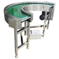 180˚ Curve Belt Conveyor PVC Conveyor Belt Machine Electric Transfer ...