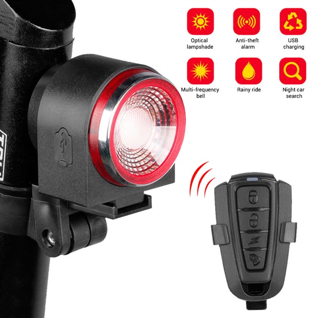 Sensor de freno inteligente Zhivalor luz trasera de bicicleta carga USB alarma