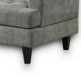 thumbnail image 4 of Lae 35 Inch Sofa Chair- 1 Throw Pillow- Tufted- Gray Chenille Upholstery, 4 of 5