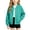Mint Green, variant on XRoczxe 4‑15 Years Old Kids Bomber Jacket, Boys Girls Solid Color Button‑Down Sweatshirt Jacket, Long‑Sleeve Casual Outerwear With Pockets