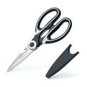 Kitchen Scissors, Ultra-Sharp Premium Stainless Steel Heavy Duty Kitchen Shears and Multi Purpose Poultry Shears for Chicken, Poultry, Fish, Meat, Vegetables, Herbs, Bottle opener,Nuts Cracker,and BBQ
