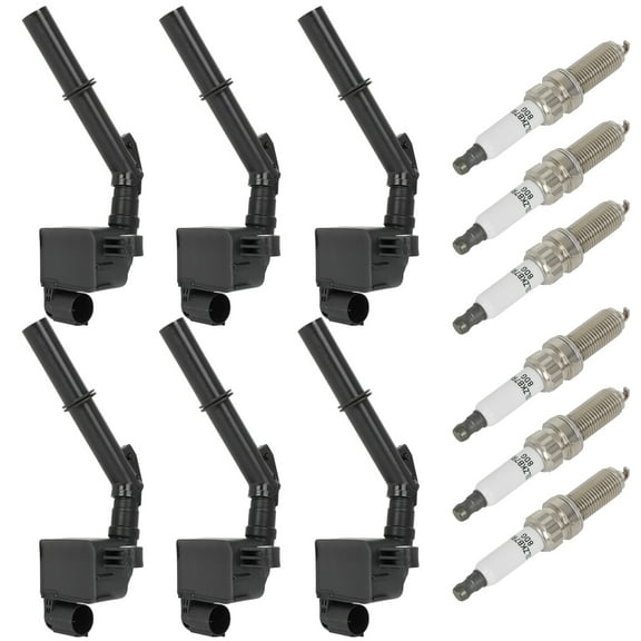 ECCPP 6 ignition coils with 6 iridium Spark Plugs,UF741,for Mercedes-Benz W212 Series E300 2015-2016,W212/S212 Series E350 2014-2016,W212 Series E400 2014,3.5LA2769063700,0040103070,UF-733