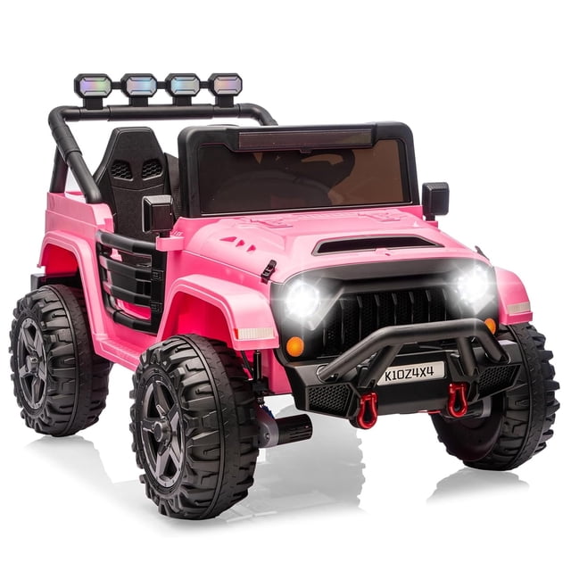CazToi 24V 2 Seater 4x4 Kids Electric Ride On Car Remote Control 3 Speeds Bluetooth LED Lights Ages 3-8