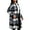Black, variant on Women's Fall Clothes Plaid Shacket Jacket Long Sleeve Button Down Shirts Fashion Jacket Red XXL(XXL)