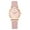 Pink, variant on Golden Dial Leather Elegant Women's Watch – Minimalist Business Wristwatch for Office & Daily Wear