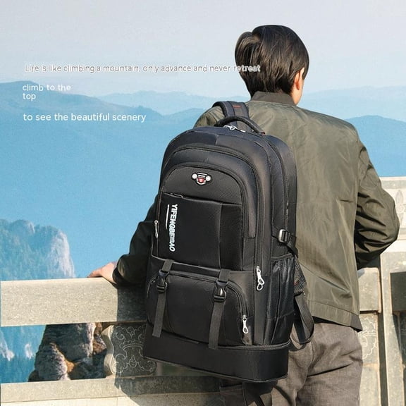 Men's Big Travel Tourist Mountaineering Outdoor Large Capacity Luggage Backpack,65 Liters