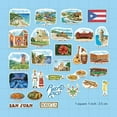 thumbnail image 2 of Navy Peony Poetic Puerto Rico Travel Stickers (28pcs) - For Journals, Scrapbooks, Luggage, 2 of 3
