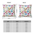 thumbnail image 2 of Pofeuu Summer Print Double-sided plush pillowcase Square Throw Pillow Covers Pillows Cover for Living Room Bedroom Sofa Couch Cushion Cover（No pillow core）-26"x26", 2 of 7