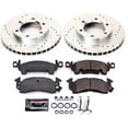 thumbnail image 3 of PowerStop Front Z23 Evolution Sport Carbon-Fiber Ceramic Brake Pad and Drilled & Slotted Rotor Kit Fits: CHEVROLET GMC JEEP Select Models K4537, 3 of 10
