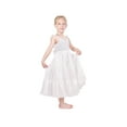 thumbnail image 5 of Flower Girls Dress White Long Tiered Midi Sleeveless Wedding Party 6 Years, 5 of 8