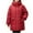 Red, variant on Sevevn Coats for Women Women's Winter Casual Loose Fashion Color Pocket Zippered Tops Reversible Long Cotton Coat Gift for Girls
