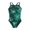 Green, variant on TYR Girls' Radiant Flaire Diamondfit One Piece Swimsuit