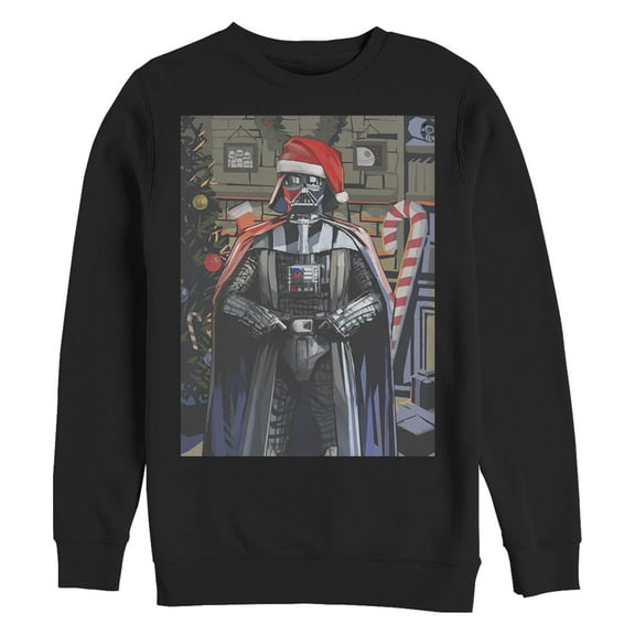 Men's Star Wars: A New Hope Vader Christmas Photo Card  Sweatshirt