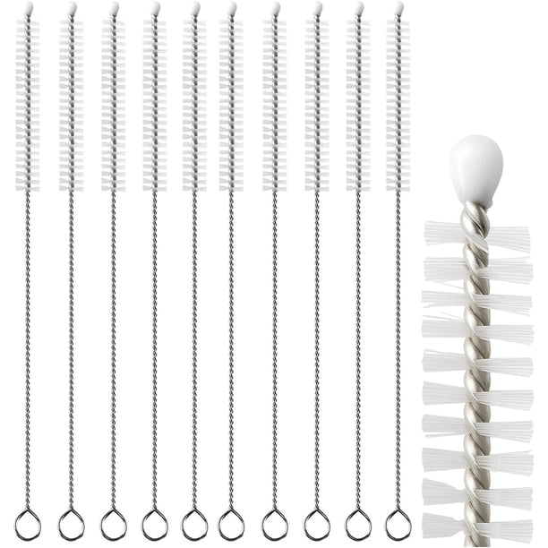 Cepillos de Limpieza para Popotes, Acero Inoxidable, Reutilizables, para Uso Diario en Hogar, Viajes u Oficina