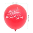 thumbnail image 5 of KAKOWELY 20 globos navideños de látex de 12 pulgadas con estampado de alce, colores surtidos, para fiestas, fiestas y decoración del hogar., 5 of 5
