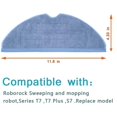 thumbnail image 2 of 4pcs Mop Pads For Roborock T7 T7 Plus S7 Floor Wet Microfiber Pad, 2 of 5