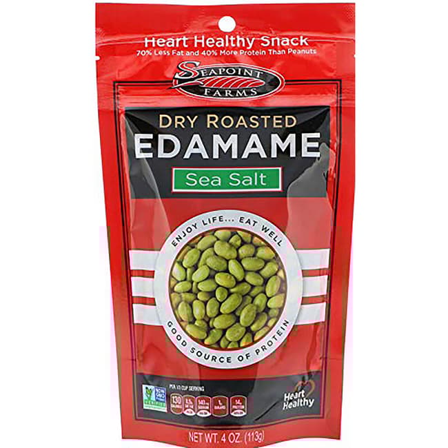 Seapoint Farms, Sea Salt, Dry Roasted Edamame Sea Salt, 4 oz Bag