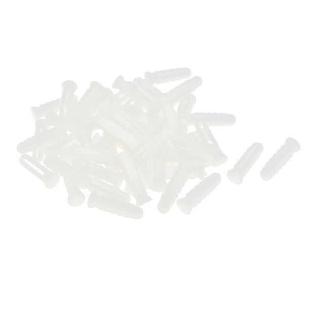 Tornillo de expansión de plástico de 25 mm de longitud para pared de paneles de yeso blanco 60 piezas