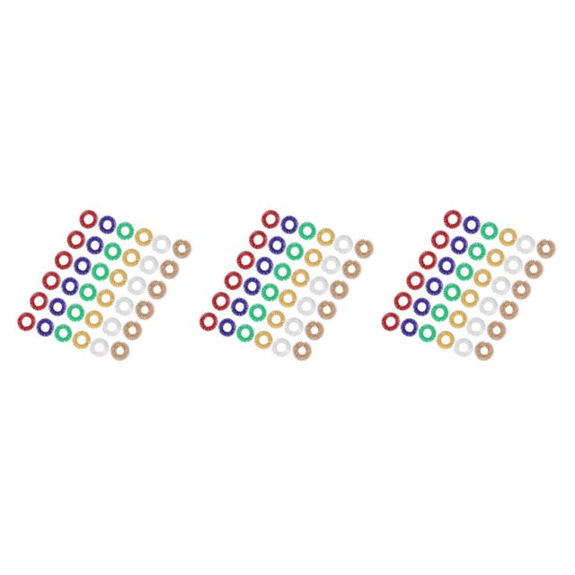 Vogacara 12 Uds. De anillos sensoriales puntiagudos para dedos, juego de anillos de acupresión, juguetes sensoriales para inquietos, anillo de Type1 NO1