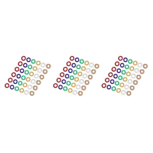 Vogacara 12 Uds. De anillos sensoriales puntiagudos para dedos, juego de anillos de acupresión, juguetes sensoriales para inquietos, anillo de Type1 NO1