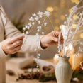 thumbnail image 3 of Crystal Christmas Tree Picks with Pearl and Acrylic Flower, Set of 3, Gold Wire Hobby, for Wedding and Party Table Decor, Artificial Flower Stems, 3 of 3