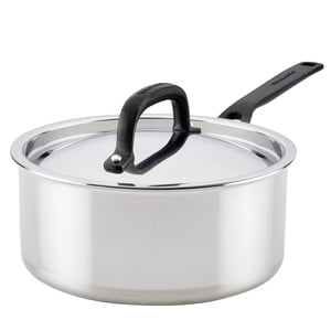 KitchenAid 5-Ply Clad 3-Quart Stainless Steel Sauce Pan