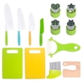 thumbnail image 4 of 7 Pieces Toddler Chopper Mini Chef Knife Suit Kid Knife Kitchen Knife Set Plastic Kids Cooking Knife Set, Kitchen Utensils And Gadgets, 4 of 5