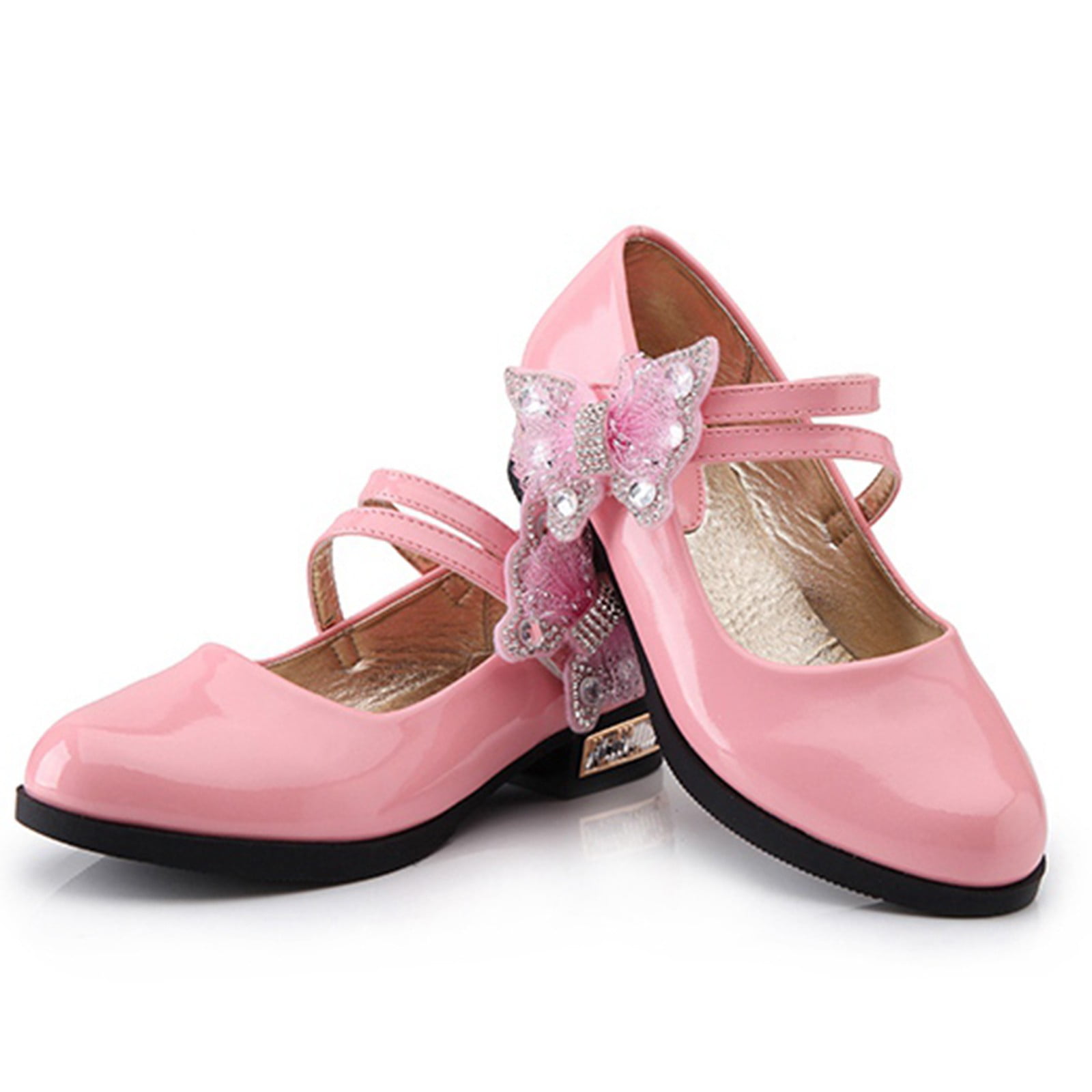 Zecgelong Girl Shoes Small Leather Shoes Single Shoes Children
