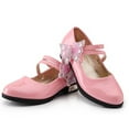 thumbnail image 4 of Girls Shoes Girl's Casual Single Dance Performance Training Non-Slip Small Leather Shoes Kids Sneakers Pink 9.5 Years-10 Years, 4 of 7