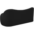 thumbnail image 4 of Pemberly Row Modern / Contemporary Black Boucle Fabric Bench, 4 of 9