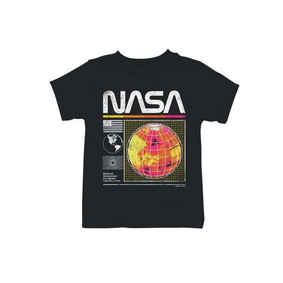 Officially Licensed Nasa Retro Globe Design 1958 Youth's T-shirt