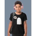 thumbnail image 2 of Boo. Retro Style Cute Ghost T-Shirt Juniors -Image by Shutterstock,  Large, 2 of 4