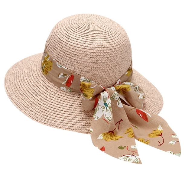 Maitose Women's UV Sun Protection Beach Wide Brim Fishing Hat Beige