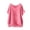 Watermelon red, variant on Duoif Women's Summer Short Sleeve Solid Casual Loose Cotton Linen Top Simple Style Blouse Fabric Daily Wear Tunic Top for Women, Beige, L