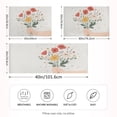 thumbnail image 2 of Yayeee Pillowcase Standard Size Set of 2 Satin Wrinkle Resistant Pillow Case, Gray Cute Flower, 2 of 7