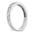 thumbnail image 6 of Solid 14K White Gold Diamond Wedding Band Ring Size 6 (.45 cttw.), 6 of 8