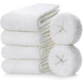 thumbnail image 2 of 5 Pairs Womens Fuzzy Slipper Socks, Ultra Soft Microfiber Crew Socks for Winter, Non-Slip Cozy House Socks with Fluffy Lining, 2 of 6
