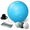 Sky Blue-XL (27-30IN / 68-75cm), variant on Grey XL (27-30IN / 68-75cm) Anti-Burst Slip-Resistant Exercise Ball with Resistance Bands for Home Gym & Core