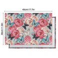 thumbnail image 5 of Pioneer Flower Floral Print Pattern Summer Placemats Table Placemats Set Of 6-Linen Kitchen Washable Placemats Table Mats 12x18 Inch Non-Slip Heat Resistant, 5 of 5