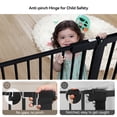 thumbnail image 6 of 29.5-51.6'' Extra Wide Baby Gate, Caveen 30''H Safety Doorway Gates Pressure Mounted,Black, 6 of 11