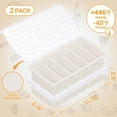 thumbnail image 5 of 1/2 Cup Silicone Freezer Molds with Lid, 2-Pack Silicone Freezer Trays for Soup, Sauce & Broth – Meal Prep Containers, Large Ice Cube Tray, Oven & Dishwasher Safe, 5 of 6