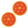 thumbnail image 1 of Swimline 60-Inch Inflatable Heavy-Duty Swimming Pool Orange Slice Float (2 Pack), 1 of 6