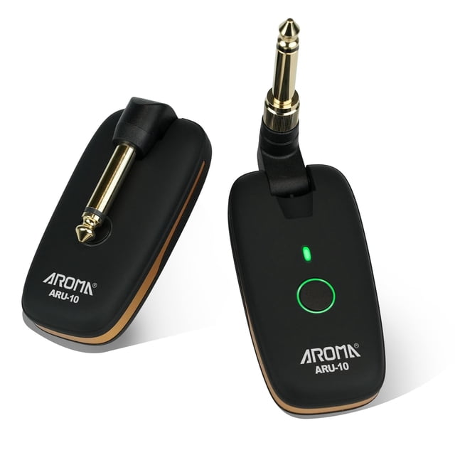 Transmisor y receptor de guitarra inalámbrico Aroma UHF recargable