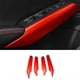 thumbnail image 1 of 4PCS Side Window Switch Cover Strip Trim Decor for 11Th 2022 2023 Red Interior Accessories, 1 of 5